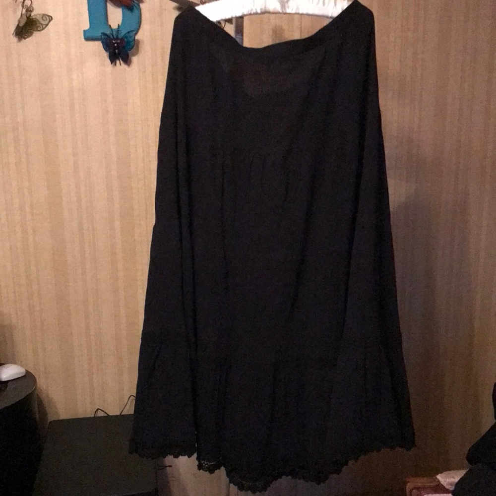 Solid black skirt